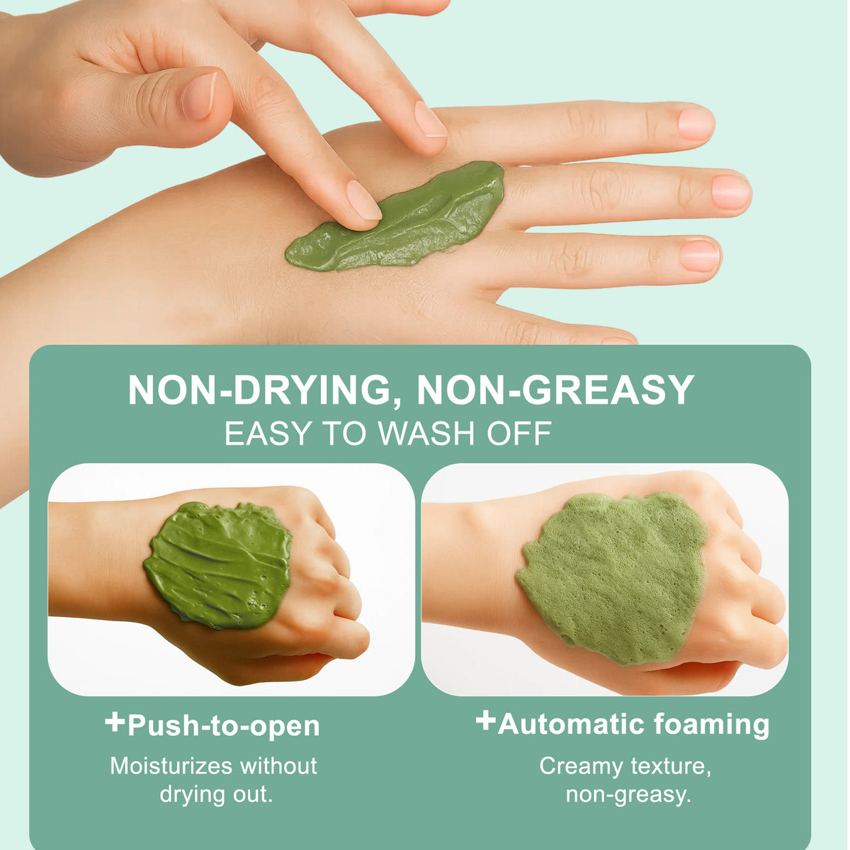 ROSEBLEM Carbonated Bubble Clay Face Mask with Brush & Hyaluronic Acid, Deep Cleansing & Mattifying for Sensitive Skin, 100g
