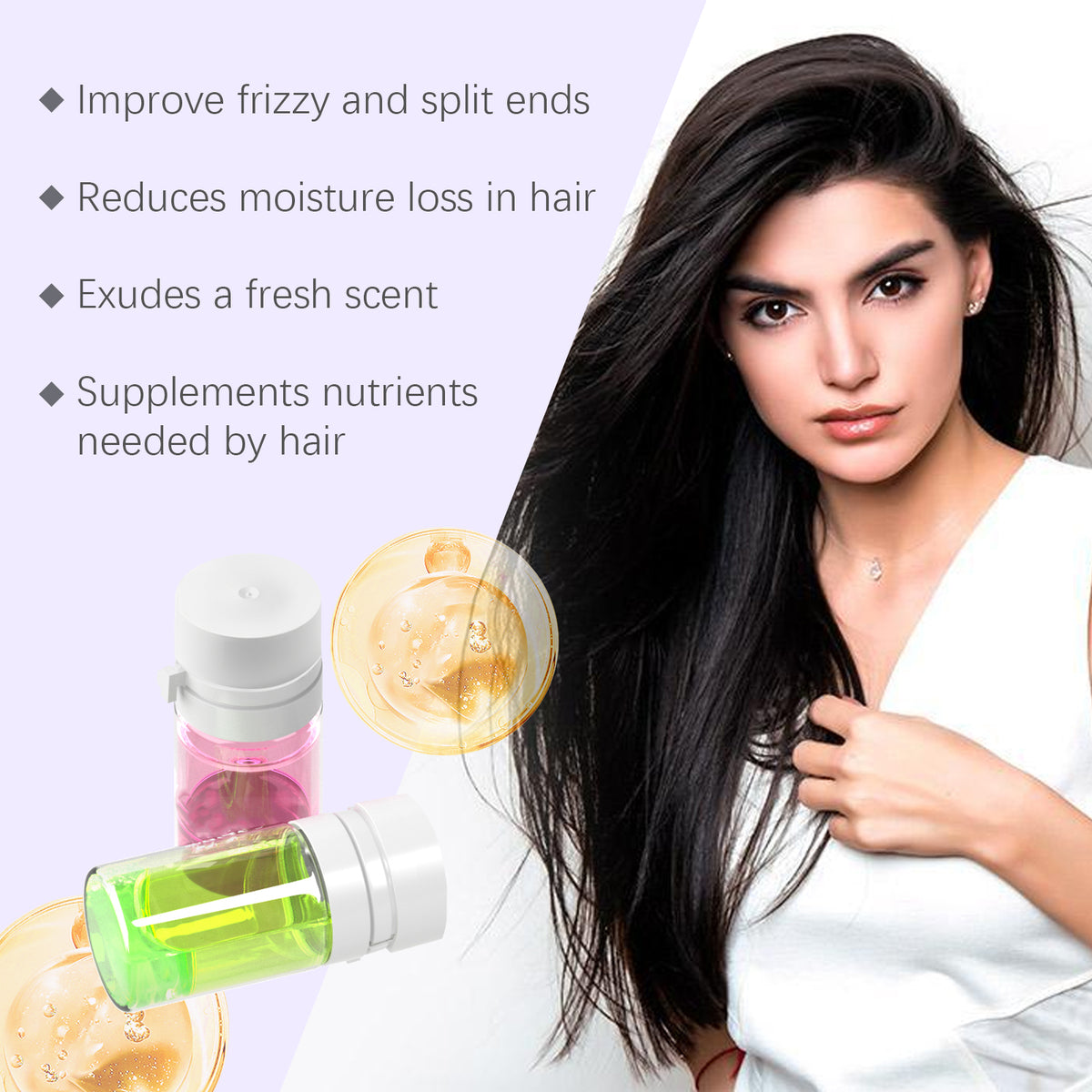 BELIROS Nourishing Fragrance Hair Oil – All-in-One Shine, Moisture & Scent for Frizzy-1.5ml*40
