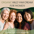 ROSEBLEM Wild Yam Cream – Body Moisturizer with Deep Hydration for Menopause-Prone Skin, Hormone Balance Support, 100g / 3.53oz