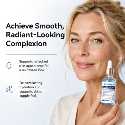 ROSEBLEM Copper Peptides Serum for Face Targets Anti-aging Delivers Deep Hydration and Tightens Facial Skin. Fragrance Free 1.01 fl oz