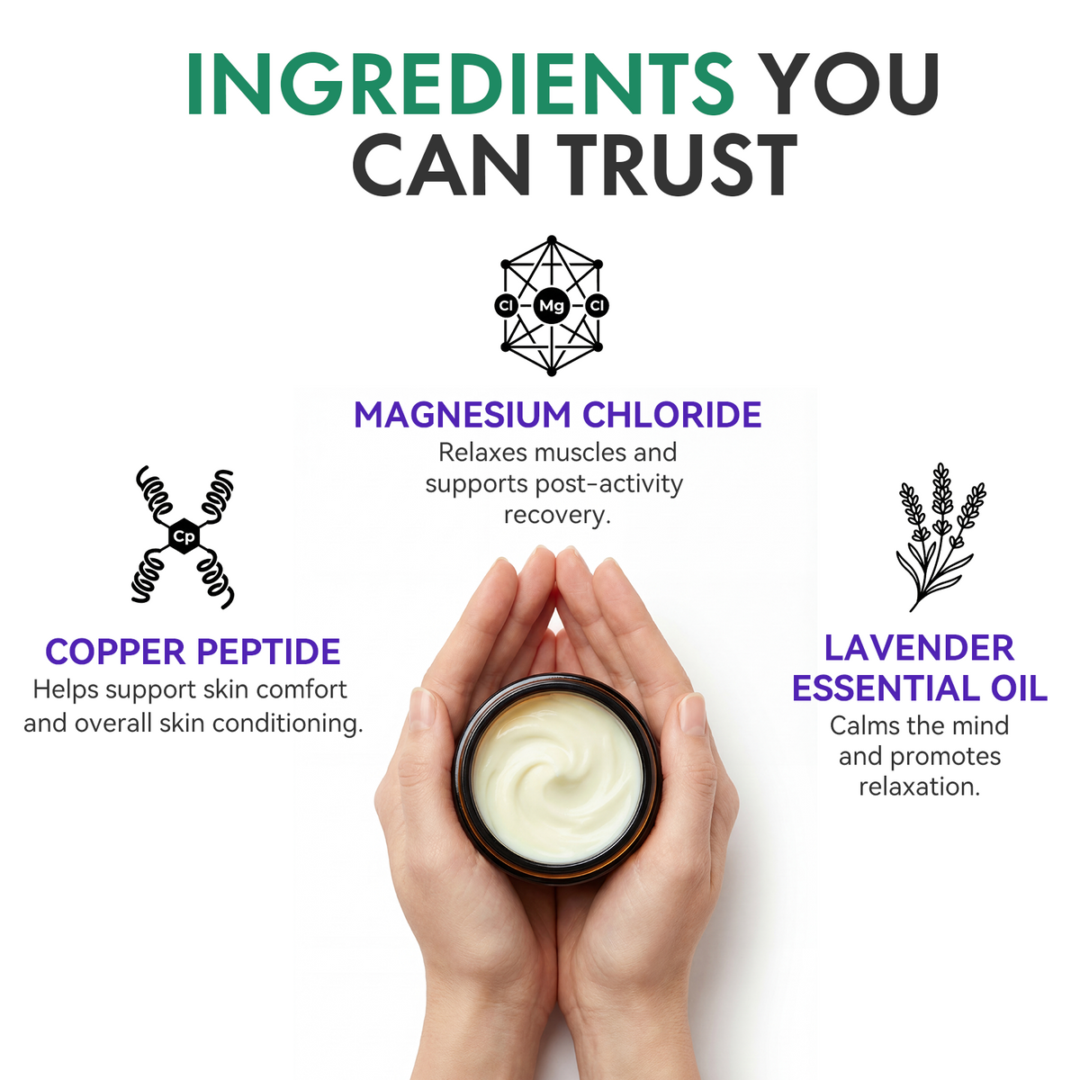 Roseblem Magnesium Cream for Sleep, Natural Magnesium Lotion for Deep Relaxation, 3.53 oz