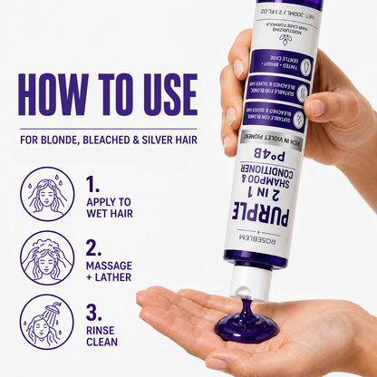 2-in-1 Shampoo & Conditioner for Blonde & Gray Hair | All-Round Color Retention Care
