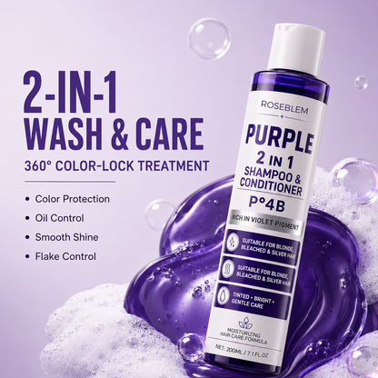 2-in-1 Shampoo & Conditioner for Blonde & Gray Hair | All-Round Color Retention Care