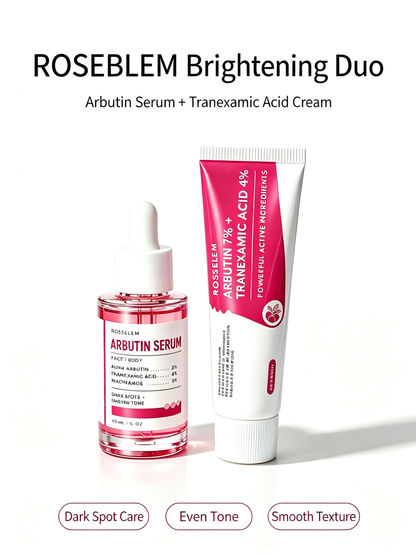 Roseblem Daily Arbutin Set, for dark spots and uneven skin tone, facial skincare