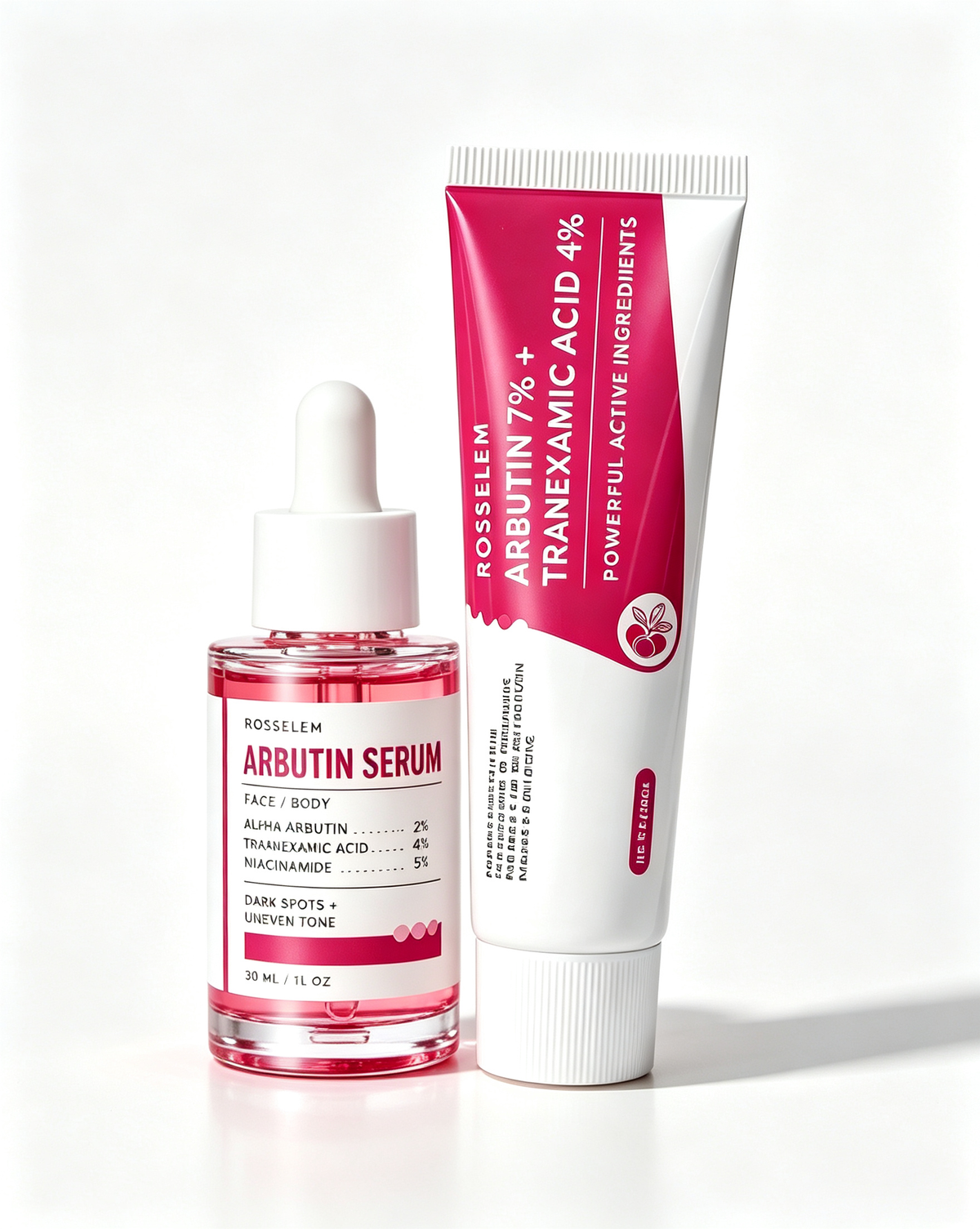 Roseblem Daily Arbutin Set, for dark spots and uneven skin tone, facial skincare