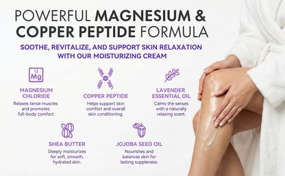 Roseblem Magnesium Cream for Sleep, Natural Magnesium Lotion for Deep Relaxation, 3.53 oz