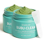 ROSEBLEM Carbonated Bubble Clay Face Mask with Brush & Hyaluronic Acid, Deep Cleansing & Mattifying for Sensitive Skin, 100g