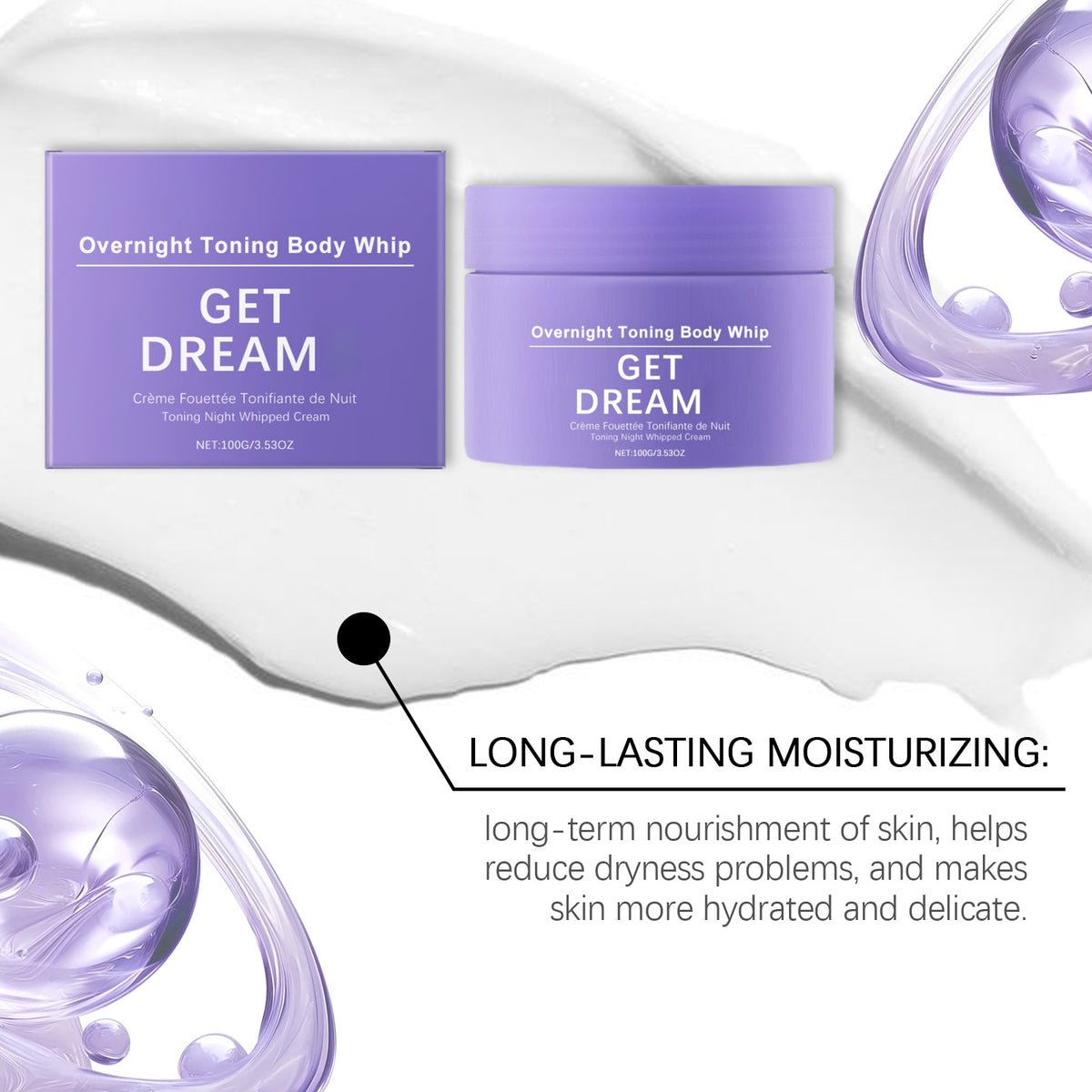 Overnight Toning Body Whip – Tighten, Firm & Hydrate While You Sleep-100g