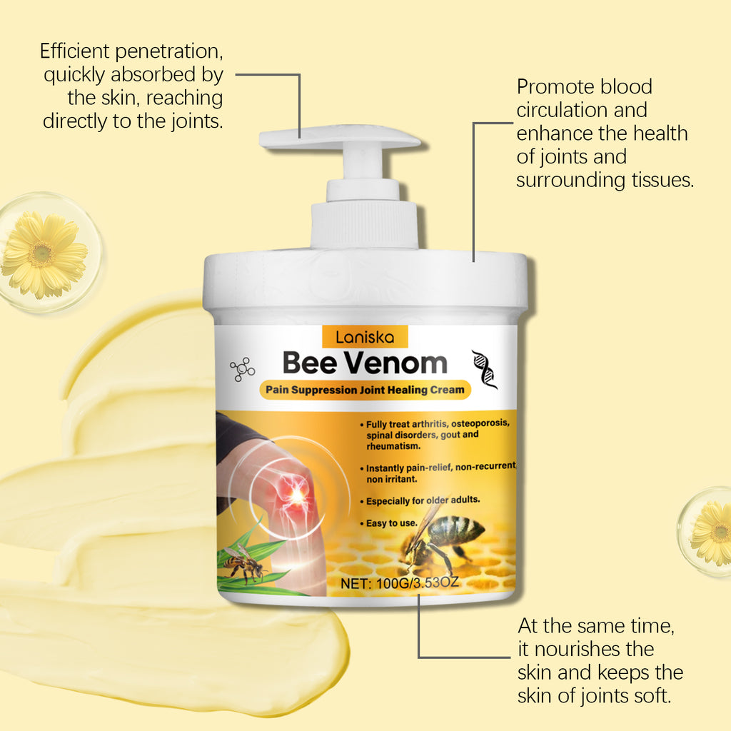 Lonisko Bee Venom Joint Pain Relief Cream – Fast-Acting Formula for Arthritis-100g