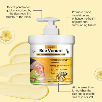Lonisko Bee Venom Joint Pain Relief Cream – Fast-Acting Formula for Arthritis-100g