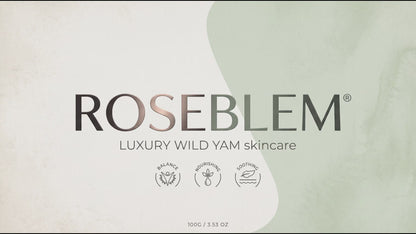 ROSEBLEM Wild Yam Cream – Body Moisturizer with Deep Hydration for Menopause-Prone Skin, Hormone Balance Support, 100g / 3.53oz