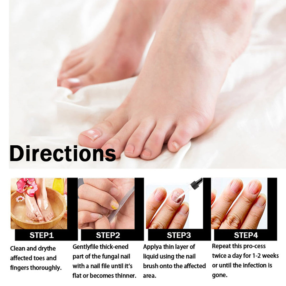 Arishine PENCIL BRIGHT: Doctor-Recommended Natural Nail Fungus Treatment with 5% Acetic Acid & Botanicals-30ml